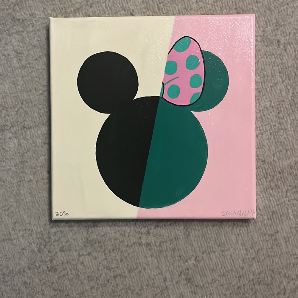Mickey and Minnie picture 8x8